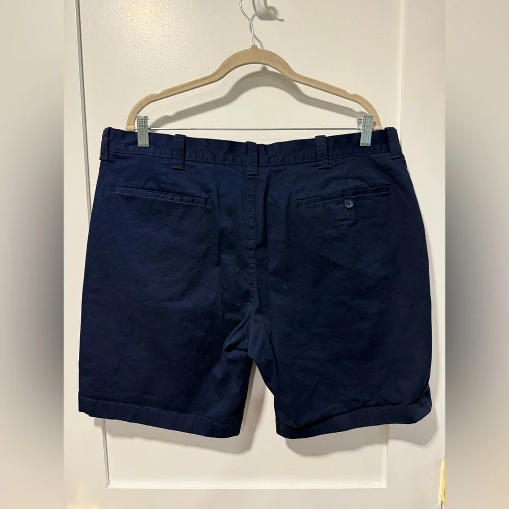 J. Crew Men’s 9” Navy Flex Chino Shorts - Size 38